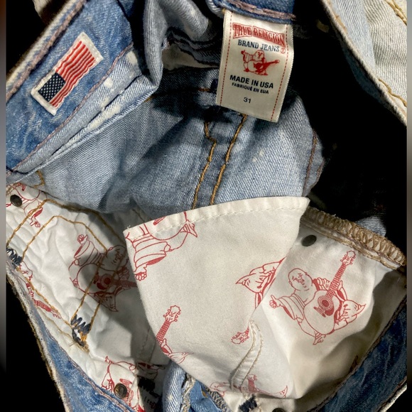SOLD! Rare! 🇺🇸 Ricky Super T in “AZUL SAIL AWAY” wash True Religion size 31x34 - Picture 8 of 9